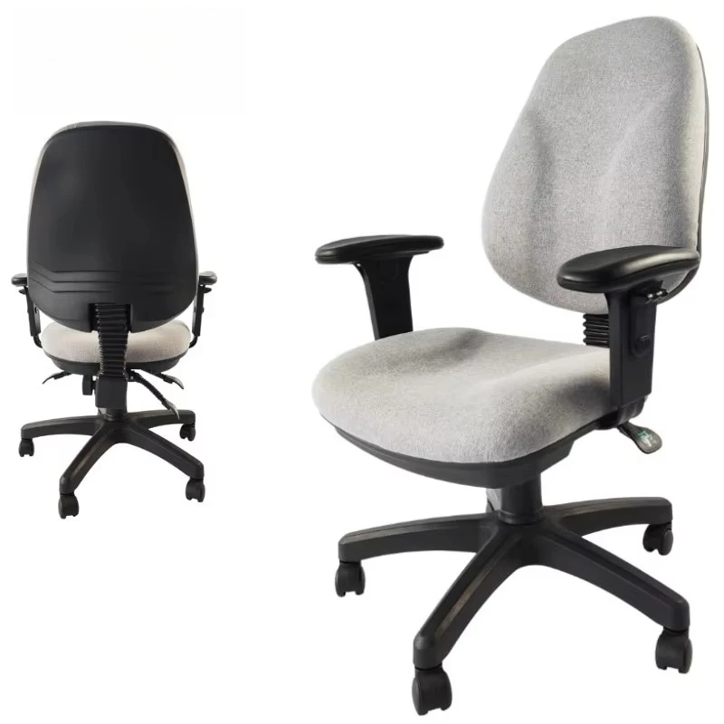 

Fabric rotating computer chair Height adjustable mechanism Ergonomic office chair with padded armrests