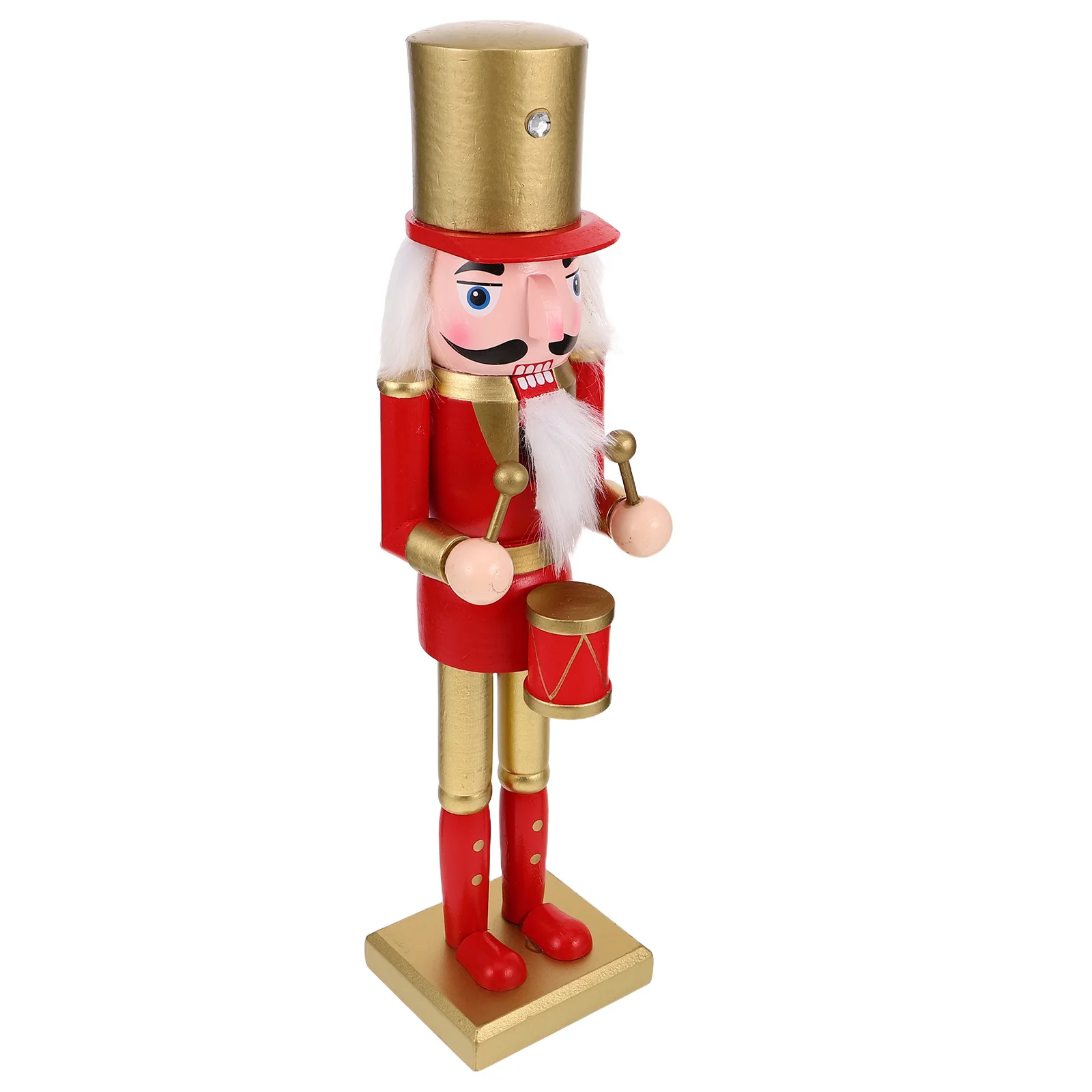 

Nutcracker Ornament Christmas Figurine Holiday Tabletop Figurines Wooden Decorative Mantel