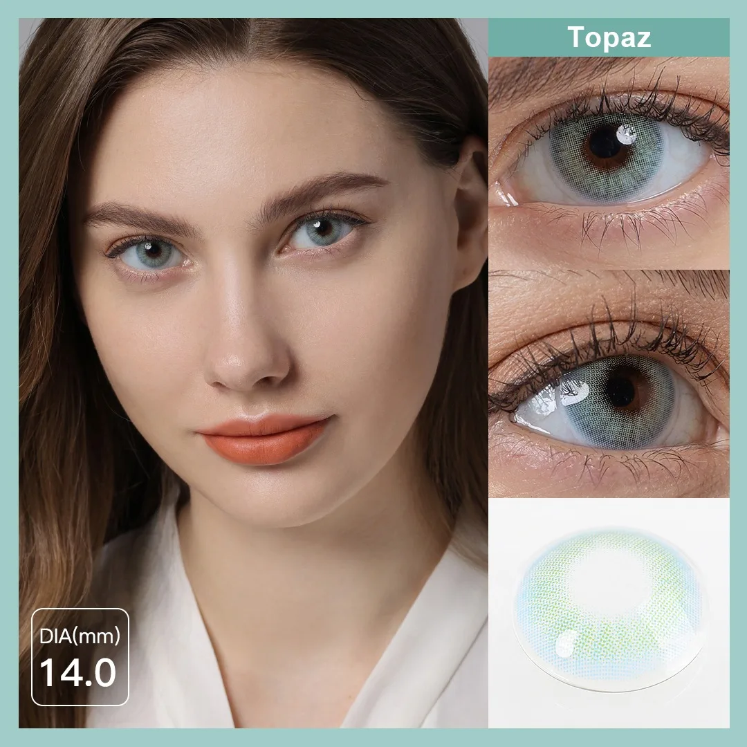 Hidrocor 1 Pair Color Contact Lenses for Eyes Natural Eye Lenses Beauty Pupils Gray Lens Eyes Cosmetic Eye Color Lenses