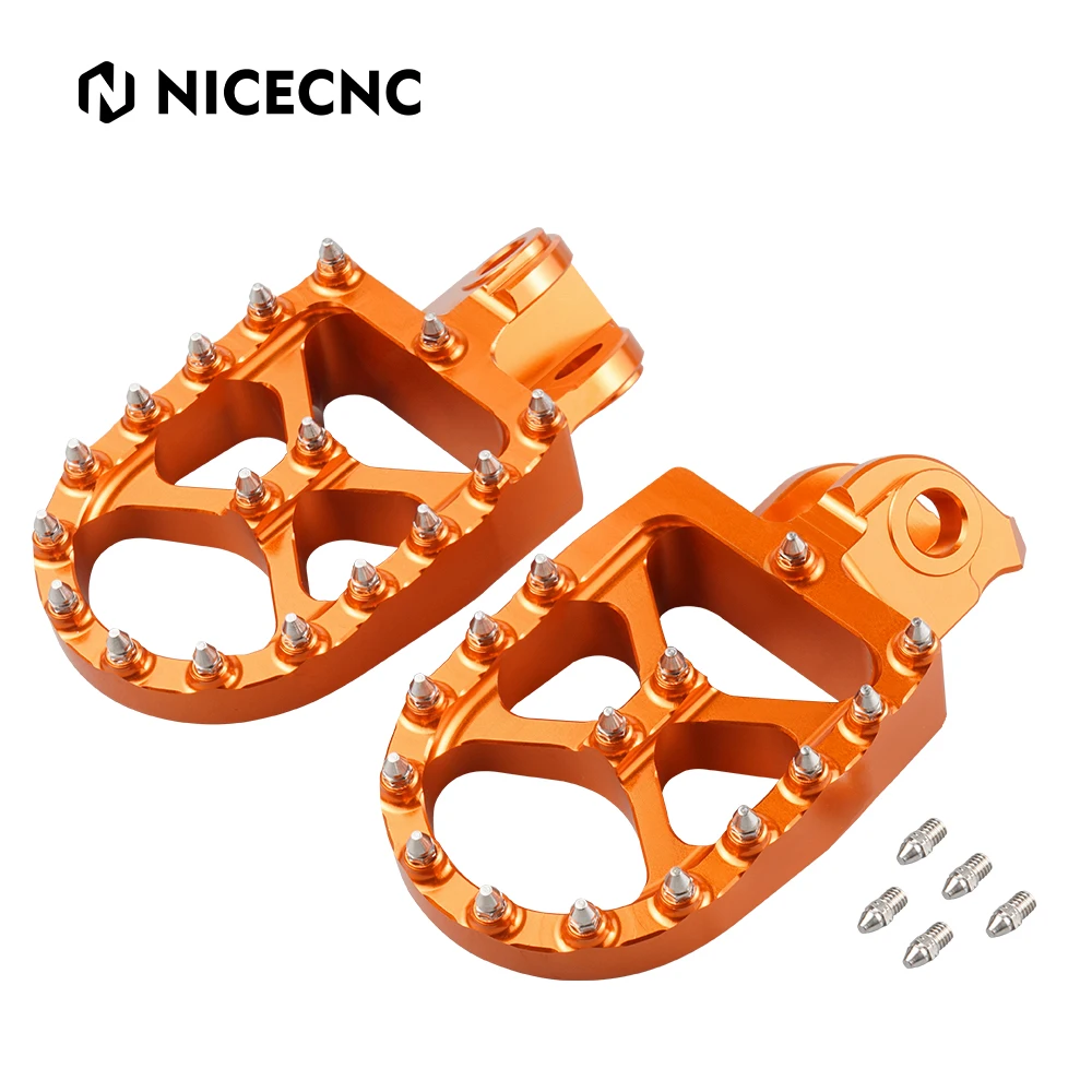 NICECNC Foot pegs Foot Rests Pedals For KTM 125 250 300 350 400 450 525 530 EXC EXCF XC XCF XCW SX SXF Freeride 350 250R 250F