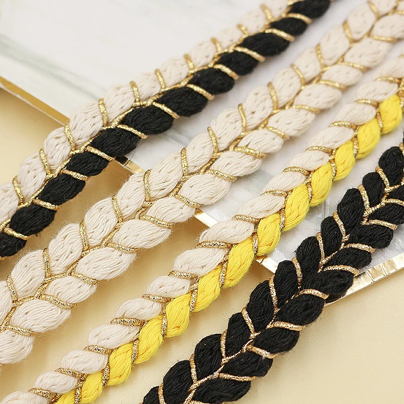 

10yard/1.5cm 1.7cm 2cm Style Gold Two-Tone Lace Women'S Jacket Accessories Small Blazer With Wide Lace Trim