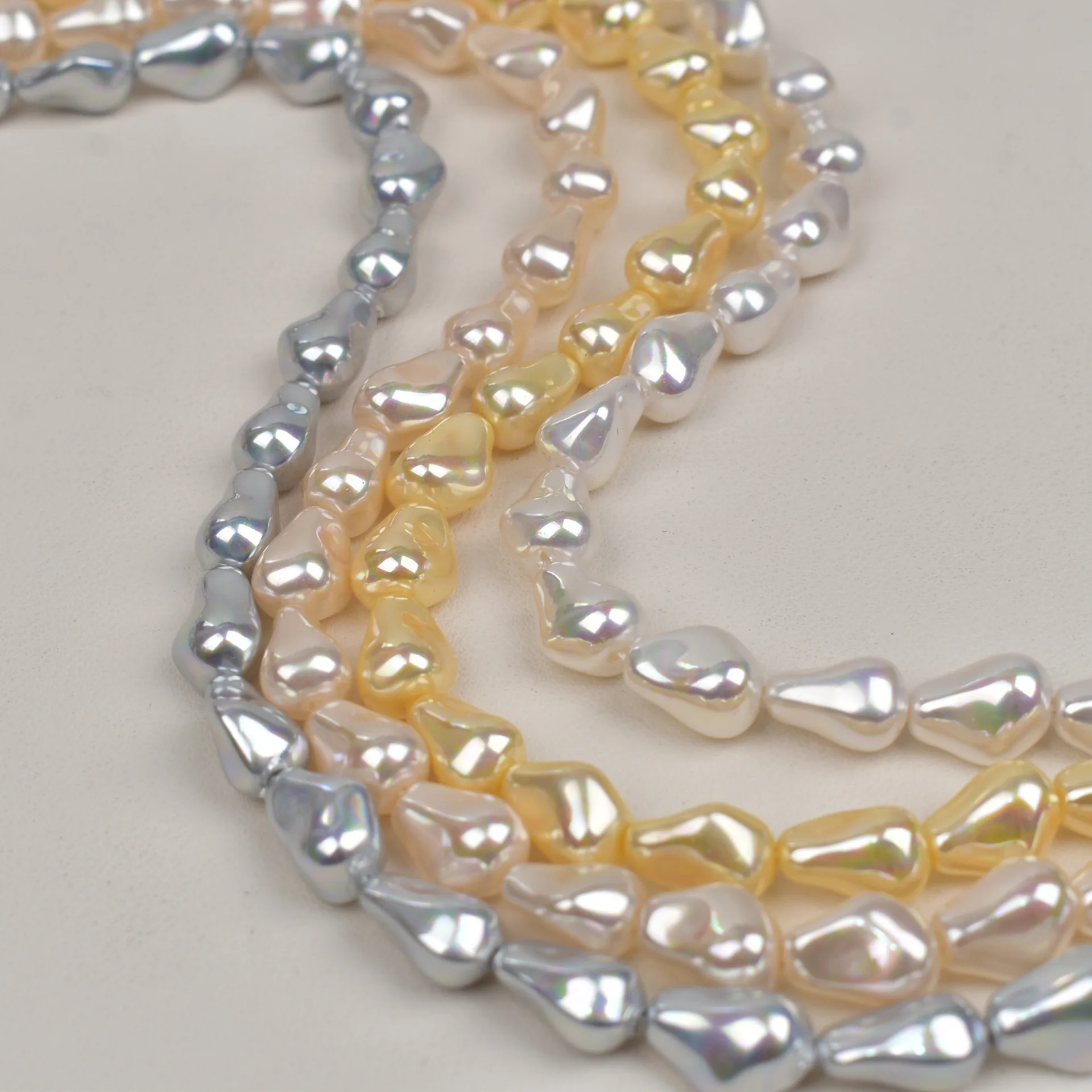 

Shell Imitaiton Pearls Baroque Irregular Shell Beads for Jewelry Making DIY Women Men Necklace Bracelets Handicrafts Accessories