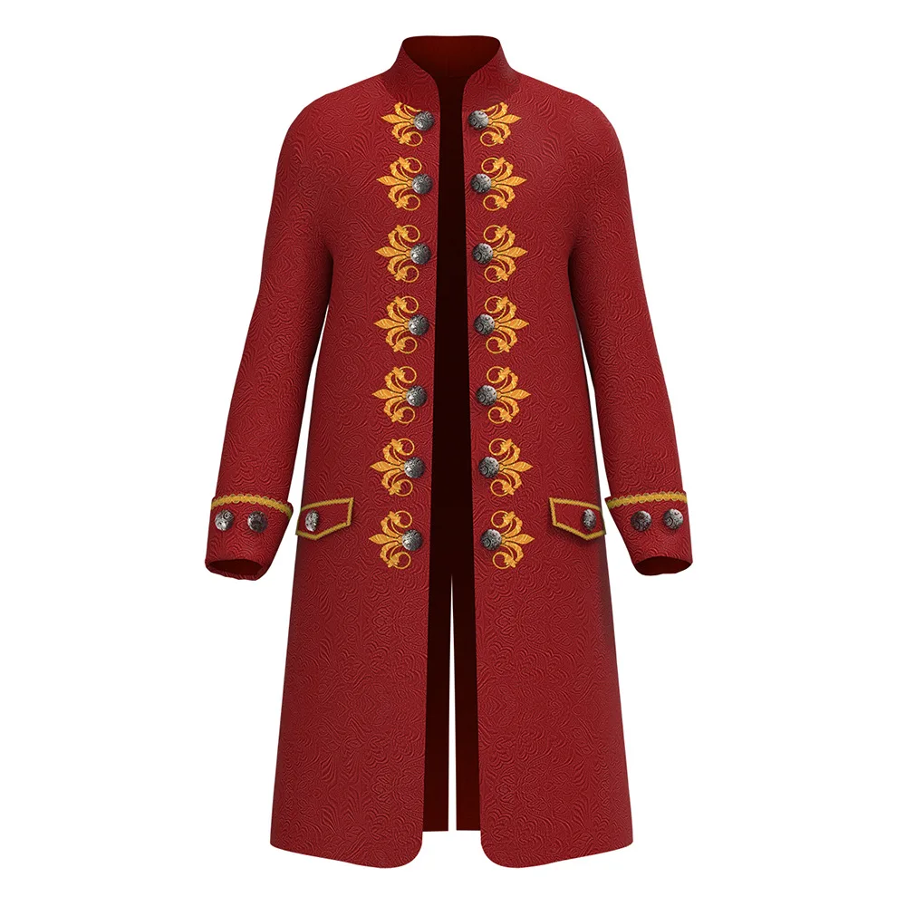 ชุดคอสตูมฮาโลวีนมาใหม่ สไตล์ยุโรปและอเมริกันยุคกลาง ชุดยูนิฟอร์มสตีมพังก์วินเทจสำหรับผู้ชาย