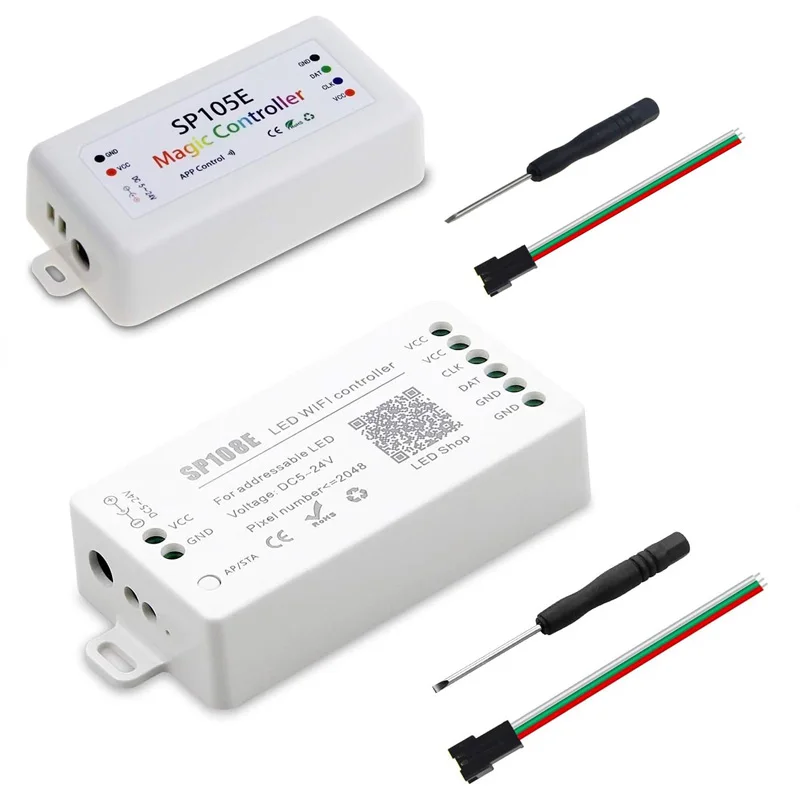 WS2812B WS2811 WS2801 LED Controller DC 5V~24V Individually Addressable LED Strip Pixel Module Panel Lamp