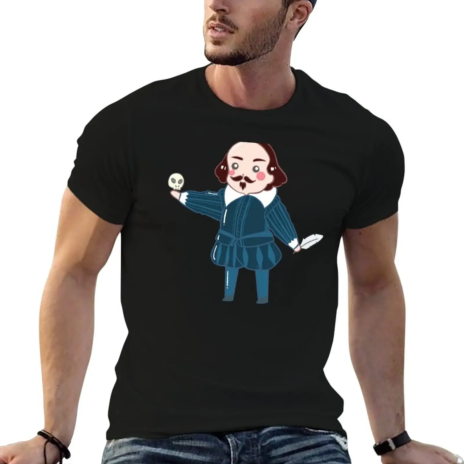 

Cute Historical Characters - William Shakespeare T-Shirt graphics customizeds men clothings