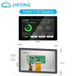 Bilashmart BackShell JIKONG 7inch V19 Touch Screen Display JK PB Series V19 BMS View Cells Pack Support Set Up RS485 CANBUS