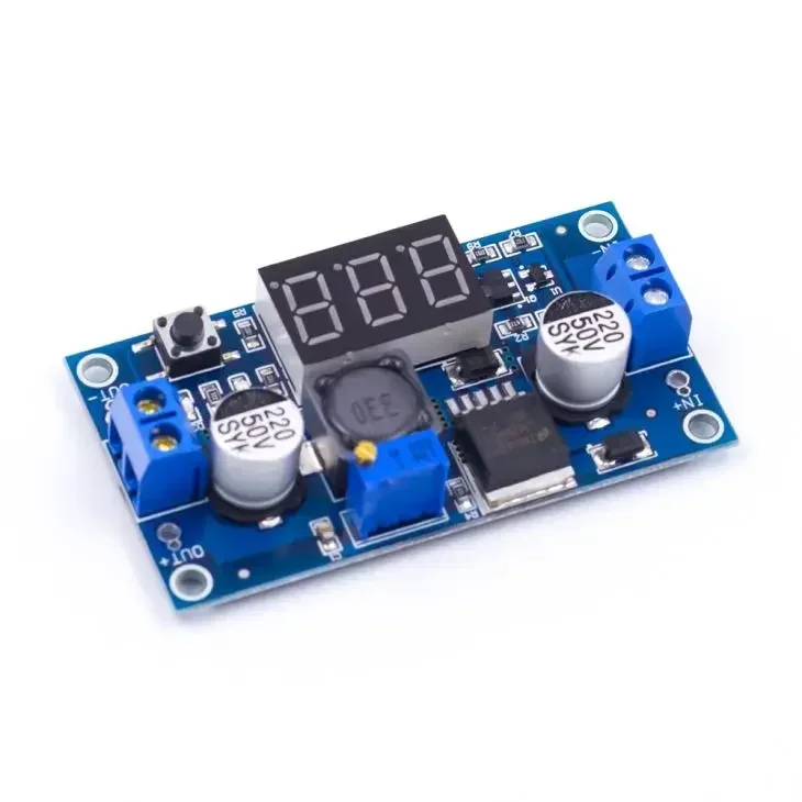 LM2596s DC-DC Adjustable Step-Down PSU with Volt Meter 1.3v-35 V 2A for VTX gimbal flight controller receiver power supplly