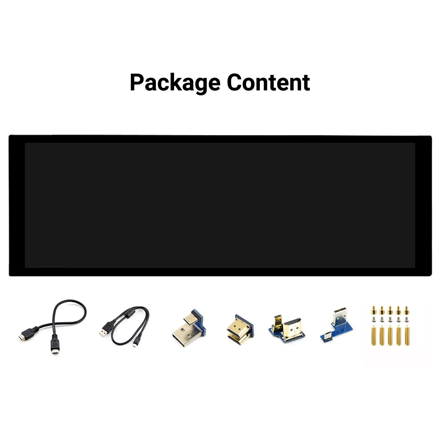 Picture 7: Waveshare 7.9inch Capacitive Touch Screen LCD, 400*1280, HDMI-compatible, IPS,   Temp Monitor Display for Raspberry Pi 5/4B/3B