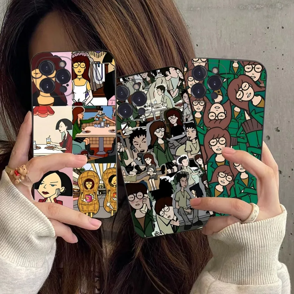 Cute Cartoon D-DariaS iphone case For iPhone 15 14 11 12 13 Mini Pro XS Max Cover 6 7 8 Plus X XR SE 2020 Funda Shell