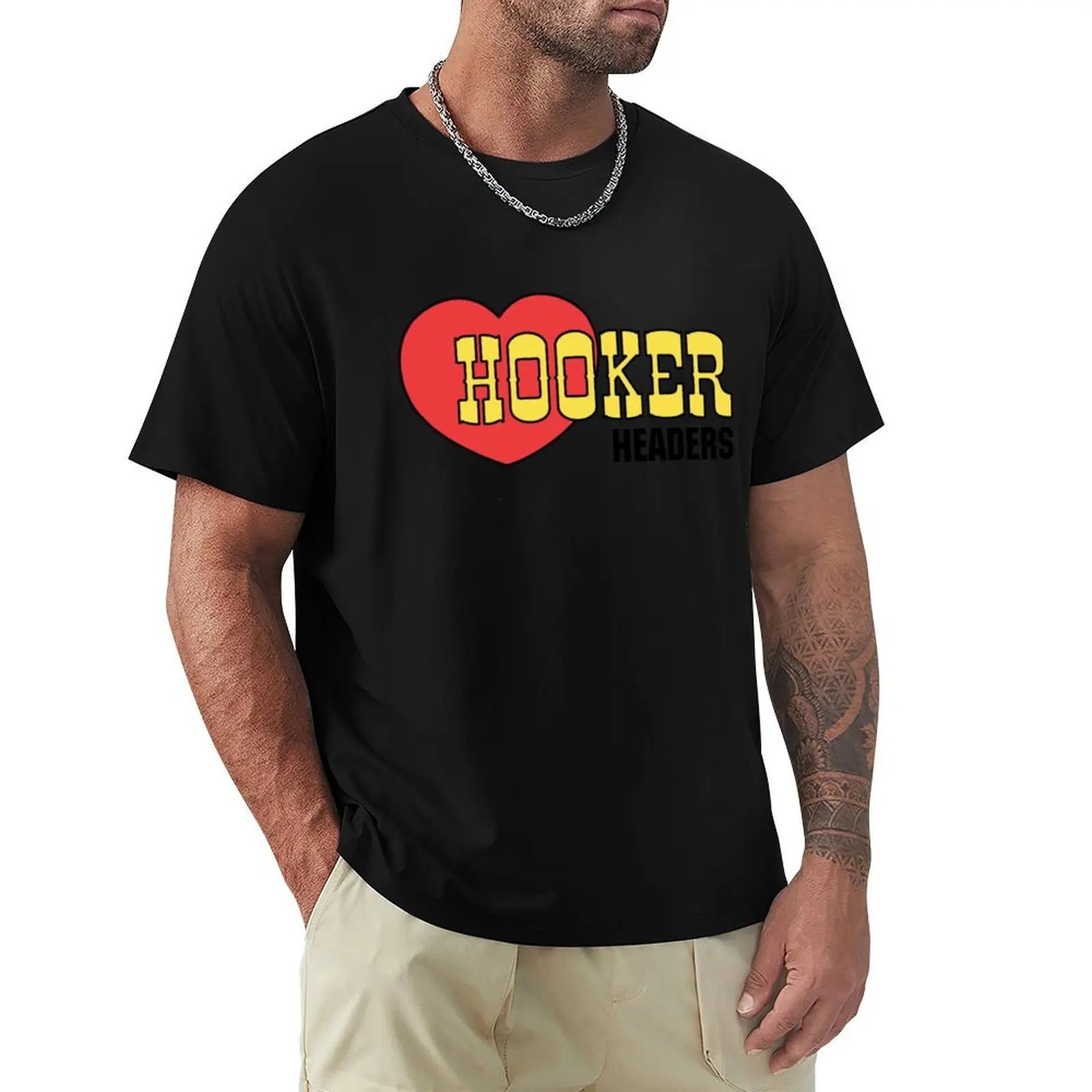 Hooker Headers T-Shirt Casual Basic Street Style T-Shirt