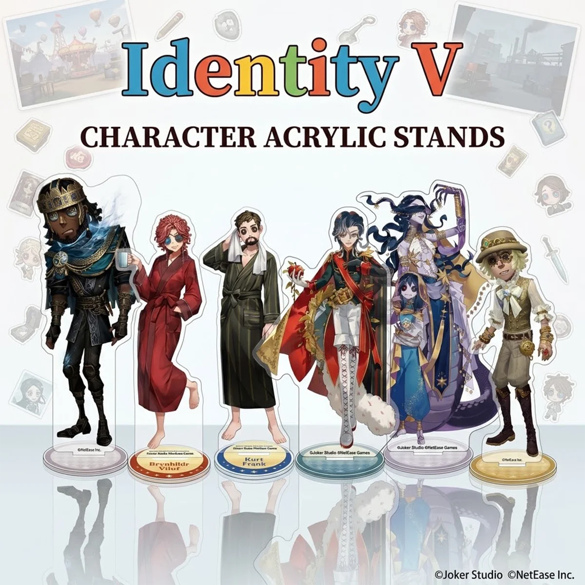 Anime Identity V IDV 15cm Acrylic Stand Combo Halloween Present Fan Collectible Table Display Desktop Decor Keychain