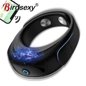 男性用のアプリペニスリングバイブレーター射精遅延男性マスターベーターコックディックリングエロティックセックスショップおもちゃ大人18カップル 12ベストセールスカップルGコックリングペニスを備えたスポットバイブレーター-10