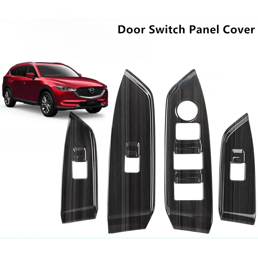 

For Mazda CX8 CX-8 Window Shift Panel Cover Switch Base Gear Panel Glass Lift Interior ABS Accessories for Right Handle Driver