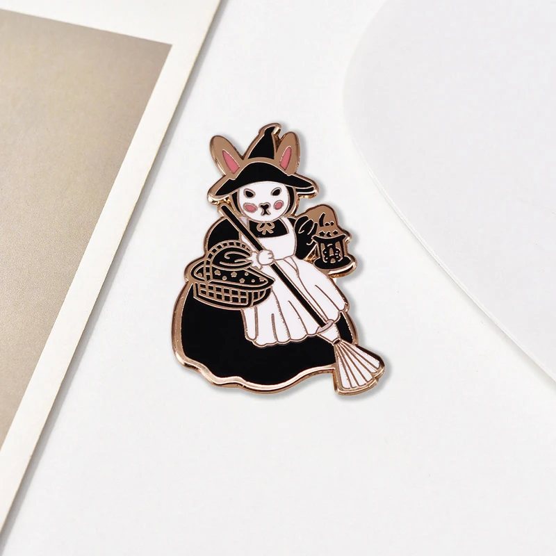 Cute Rabbit Enamel …