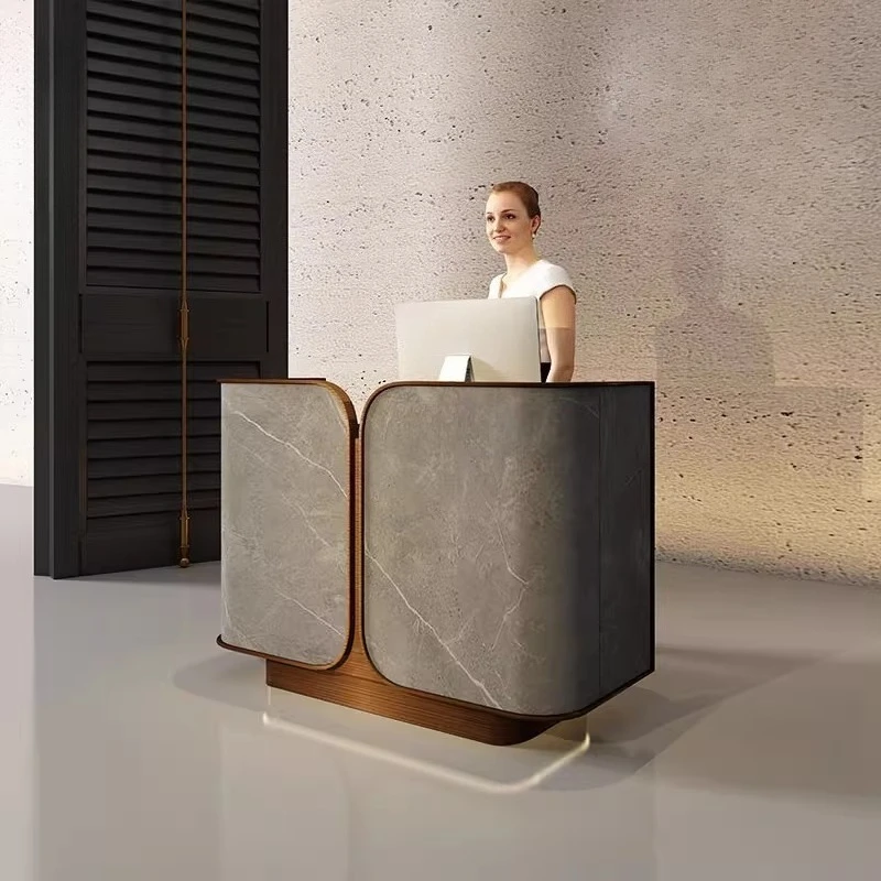 

Welcome Corner Reception Desks Design Industrial Salon Unique Bar Reception Desks Shelves Company Scrivania Lounge Furniture