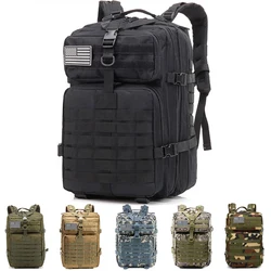 Large Capacity Military Tactical Backpack,Outdoor Activities,Waterproof Bug Rucksack,Hiking,Camping, Hunting, 3P Softback, 3