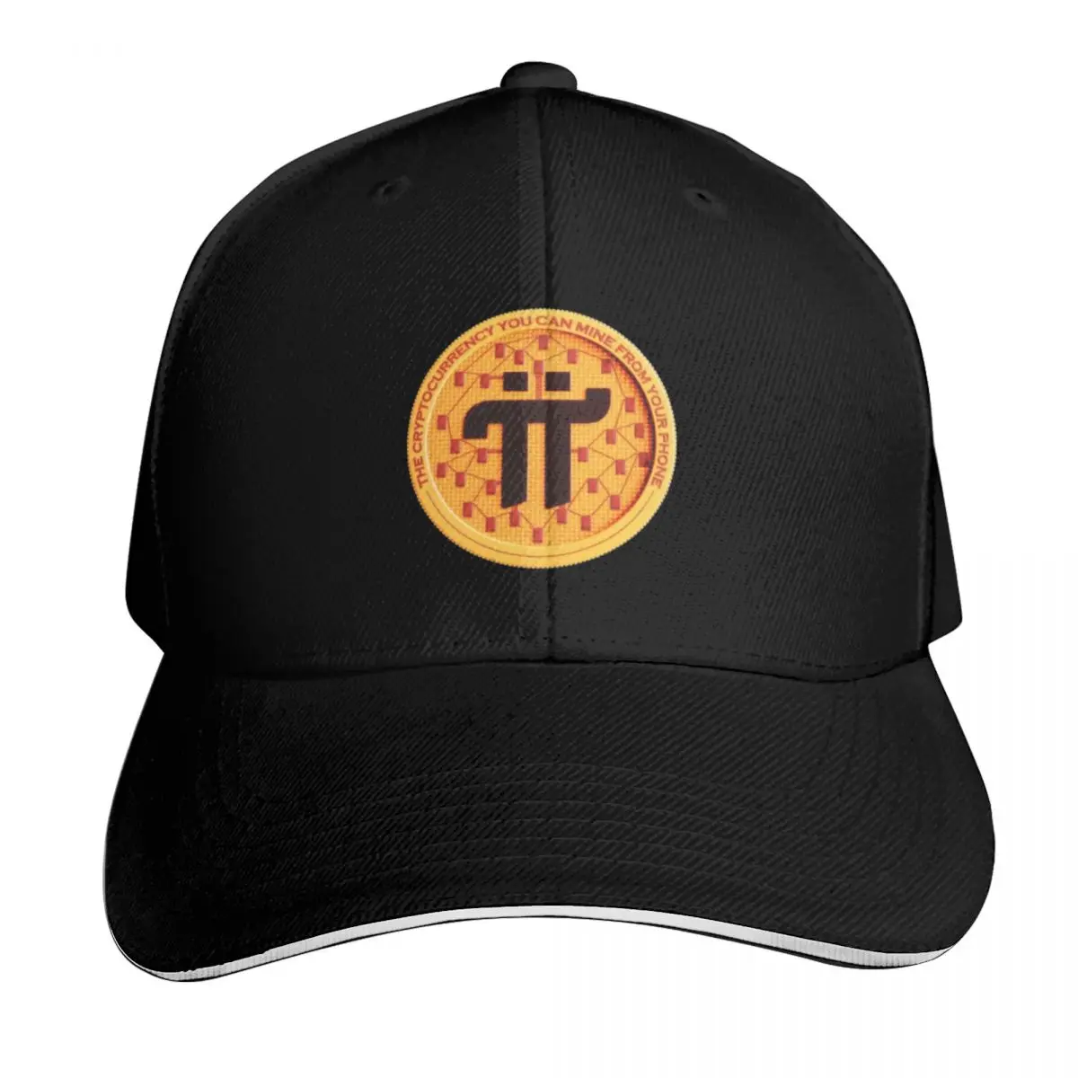 Pi network art Baseball Cap Snapback Flat Bill Strapback Dad Hat Six Panel Structured Crown