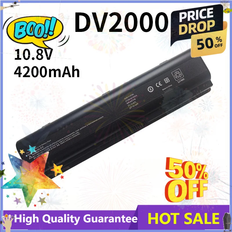 SWZY SWZY DV2000 Laptop Battery for HP Pavilion DV2100 dv2200 dv2400 dv6000 dv6100 dv6300 dv6500 dv6700 Compaq Presario C700 Bat