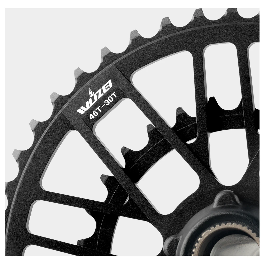 Prowheel Rennrad-Kurbelgarnitur 165 170 172,5 mm Doppelgeschwindigkeits-Kettenblatt 46/30 Zähne 48/32 Zähne 50/34 Zähne 52/36 Zähne 53/39 Zähne Geschwindigkeit Fahrradkettenblatt – Detail 15