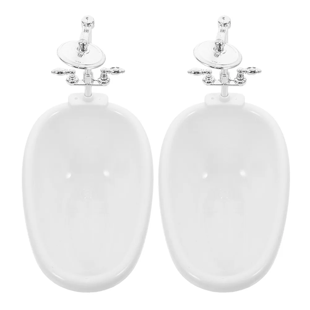 

2 шт. миниатюрные ванны для кукольного домика, аксессуары для ванной комнаты, уникальный дизайн, для ролевых игр, украшение для сцены купания, улучшение декора