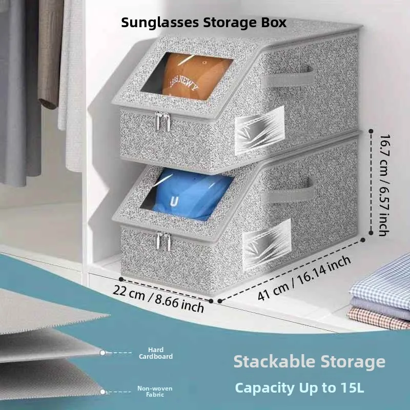 

Portable Hat Storage Box Baseball Cap Duckbill Cap Dustproof Bag Non-Shaping Home Storage Organizer by Jinluohe