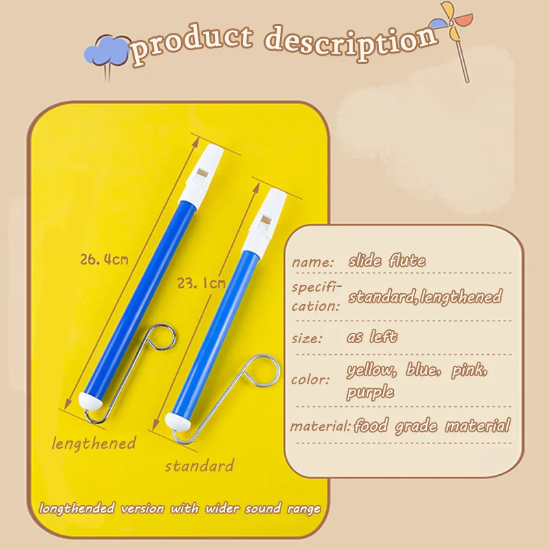 صافرة الشريحة للكبار والأطفال أداة عزف موسيقى هدايا الحفلات لألعاب الوالدين والطفل كلام الأطفال وتدريب العضلات عن طريق الفم