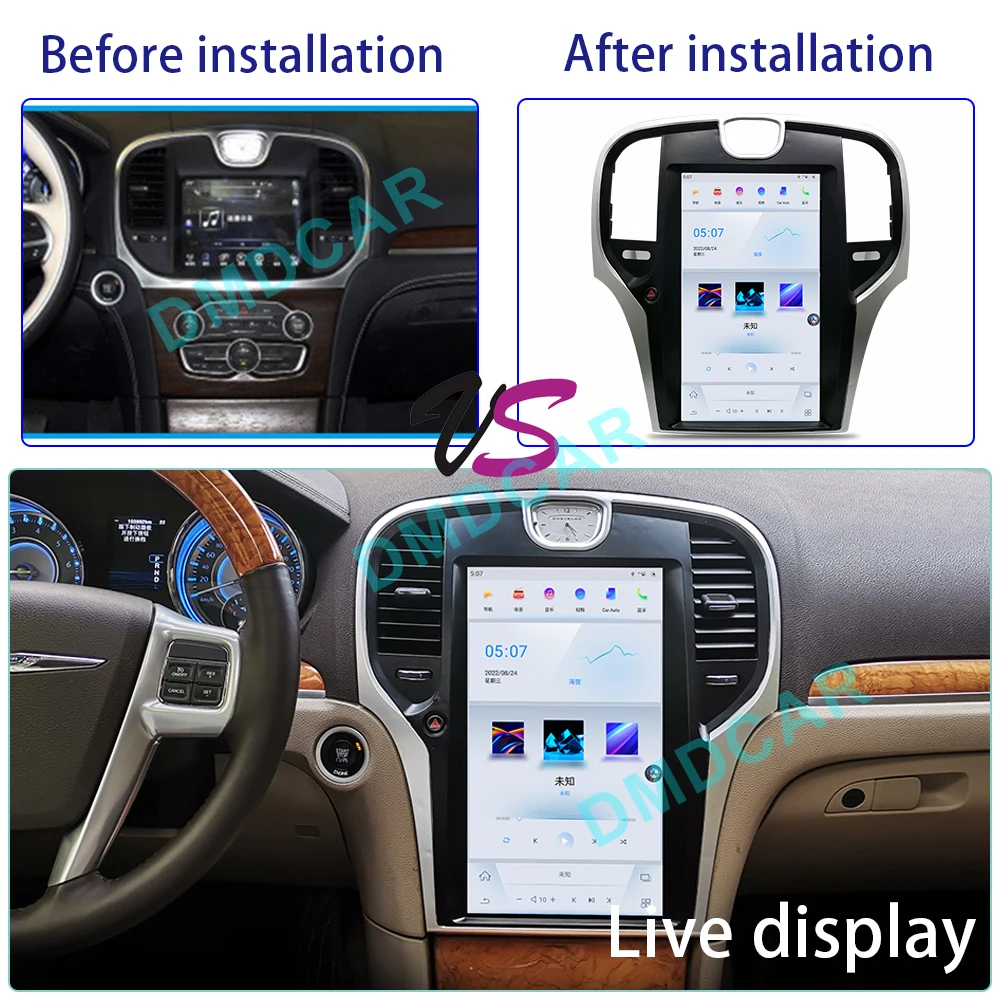 For Chrysler 300C 2013-2019 Car Multimedia Video Player Android 11 Radio Screen Carplay GPS Navigation Stereo DSP Head Unit 4G