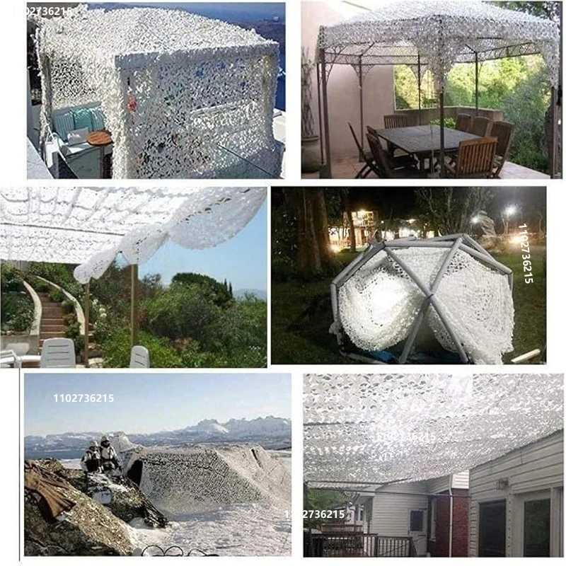 Doppelschichtiges Tarnnetz, Tarnnetz im Militärstil, geeignet als Balkon-Schattennetz oder für Campingzwecke. – Detail 3