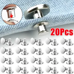20/4 STUKS Afneembare Broek Knop Jean Knop Instant Knop Universele Gespen Geen Naai Naaien Clips DIY Craft Vervanging accessoire