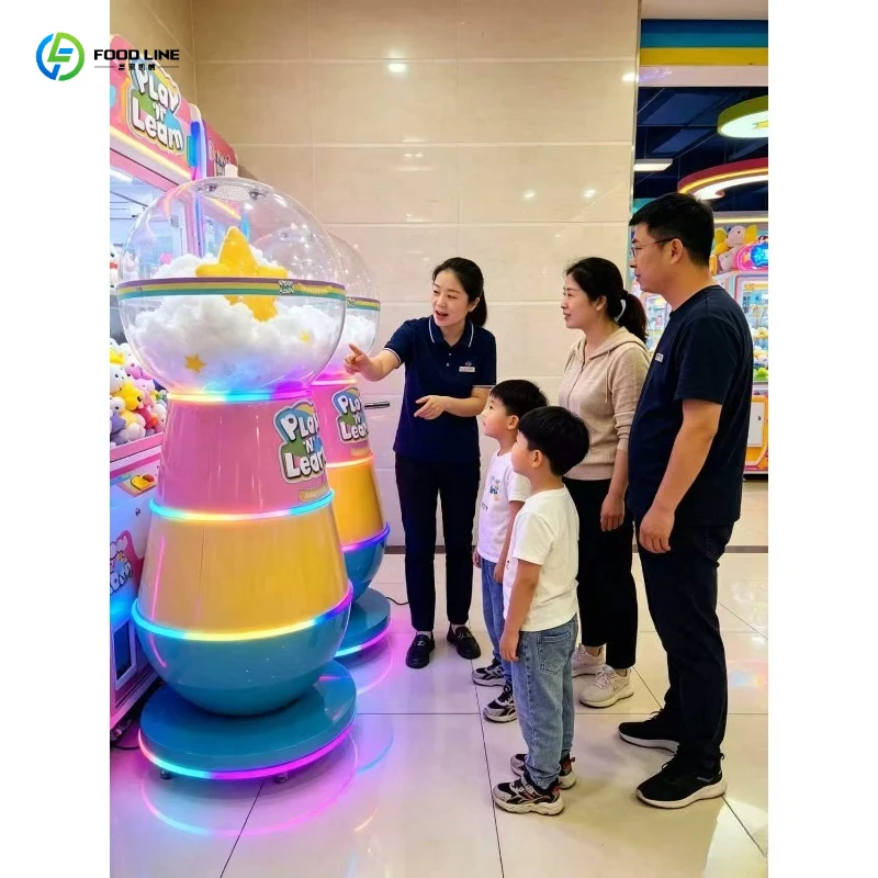 FL Self-Service Plush Animal Filling Vending Machine Automatic Cotton Toy Maker for Carnival Game Center