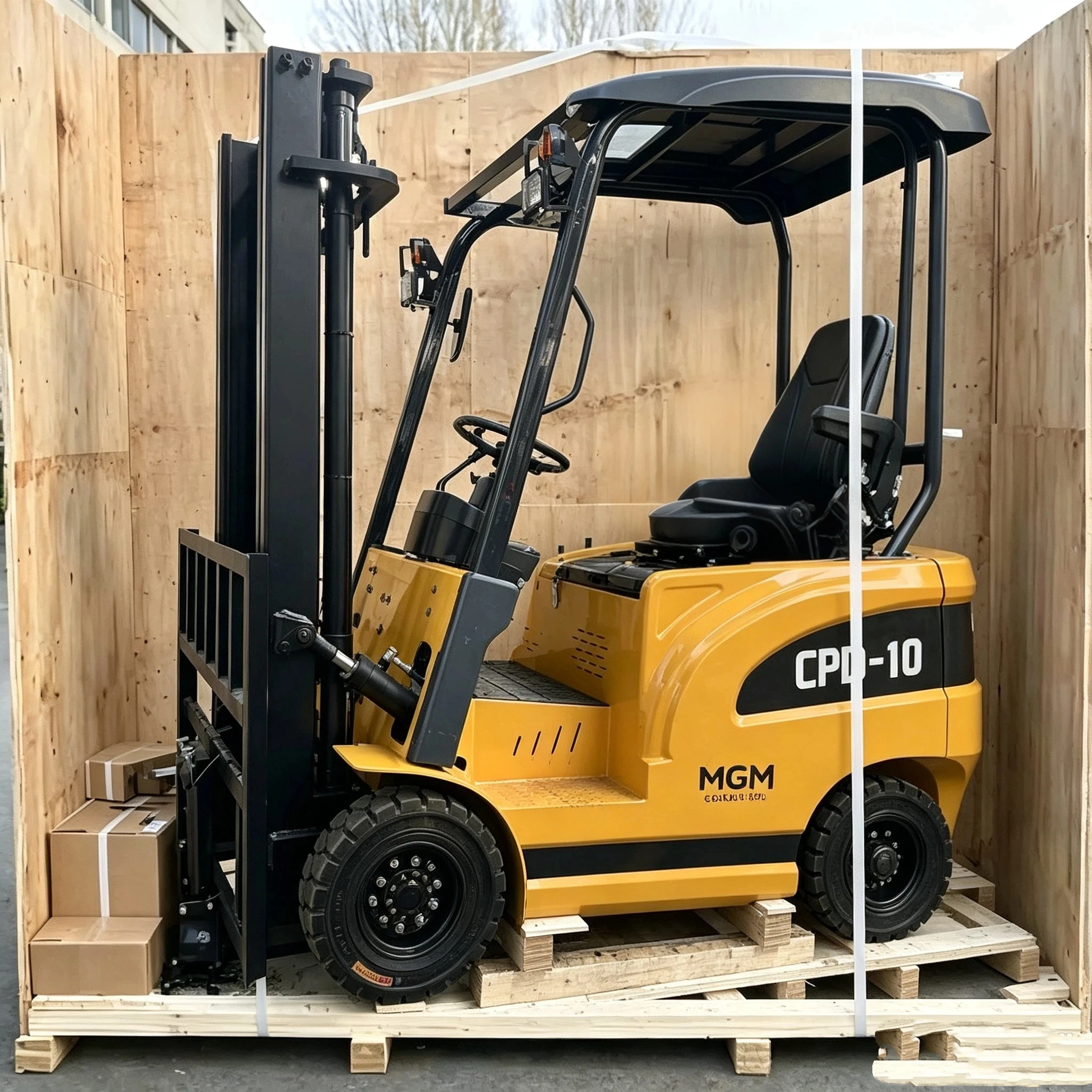Electric Forklift Pallet Stacker Lift Truck Compact Warehouse Material Handling Equipment For Indoor Work Customized