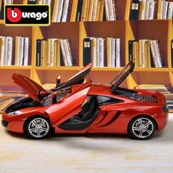 Bburago 1:24 Mclaren MP4-12C Alloy Sports Car Model Diecast Metal Toy Racing Car Model High Simulation Collection Childrens Gift