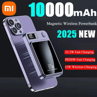 Xiaomi 10000mAh Wireless Magnetic Power Bank Super Fast Charging Ultra Capacity Digital External Battery Power Bank For Iphone