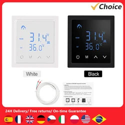 Smart Thermostat 16A Floor Heating Temperature Controller with LED Touch Screen 85-265V Electric Heating Control