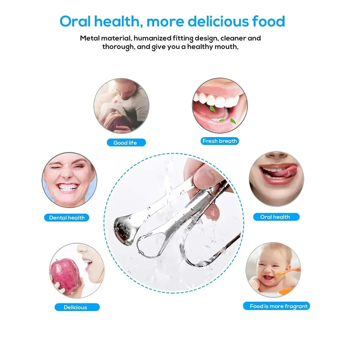 พรีเมี่ยม 1 ชิ้น/3 ชิ้นโลหะเครื่องขูดลิ้นทําความสะอาดสําหรับผู้ใหญ่และเด็ก, สแตนเลสแบบพกพาเครื่องขูดลิ้นแปรงสําหรับถอด