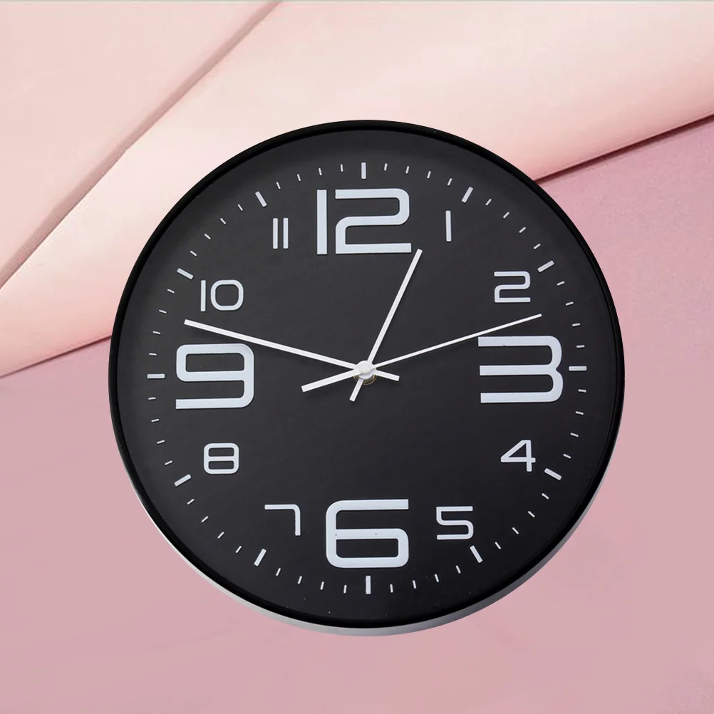 

1Pcs Wall Clock Modern Acrylic Digital DIY Hanging Clock Easy Install Quiet Sweep for Office Living Room Black