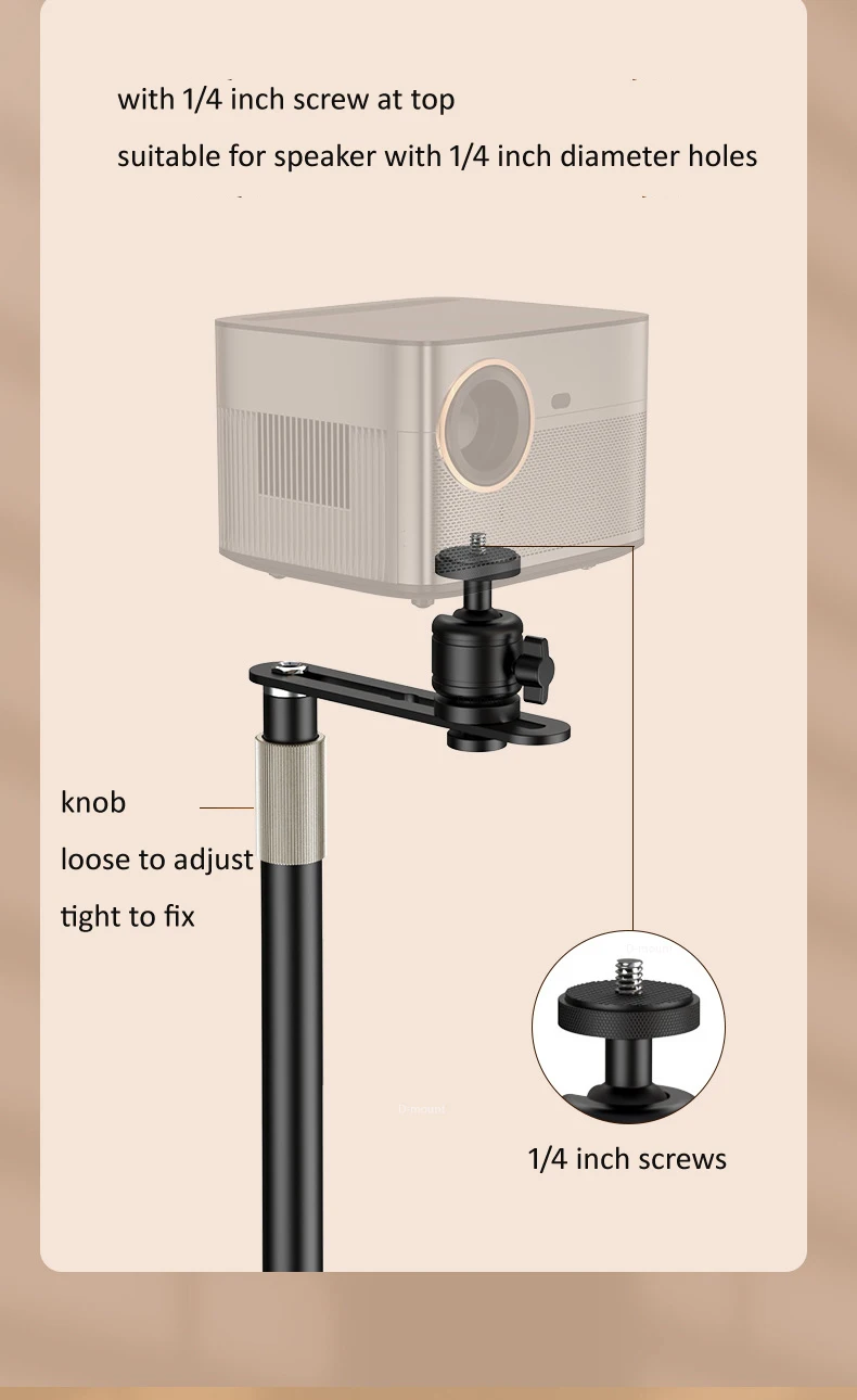 XP-08 360 5kg rotate height adjustable universal ultra slim projector stand speaker mount sofa bed cabinet gap with tray