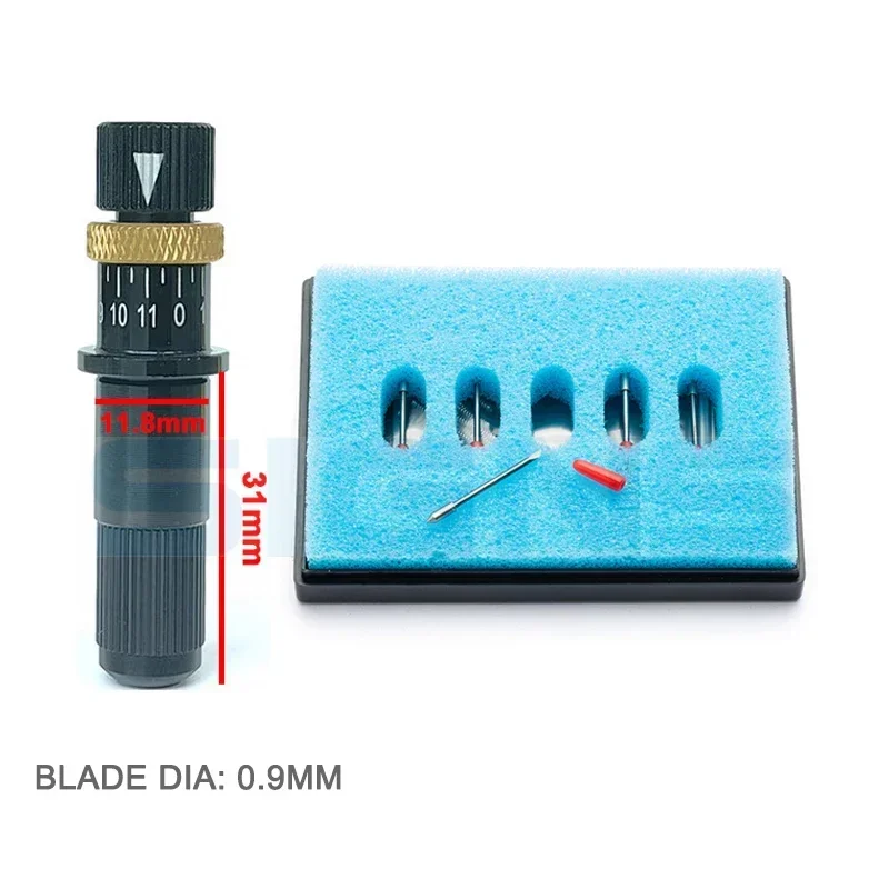 Blade Knife Holder Diameter 0.9mm Large Format Sticker Vinyl Cutting Plotter Flatbed Label Die Cutter Cutting Machine