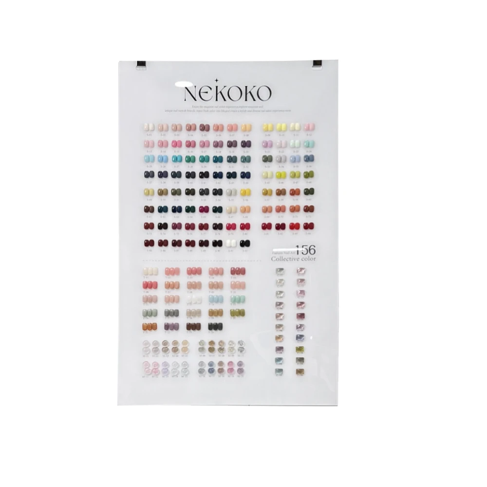 NEKOKO Mismatched 156 Colors Nail Gel Set 2024 New Professional Fashion Nail Salon Hot Sale Nail Art Kit Non-toxic Uv Gel