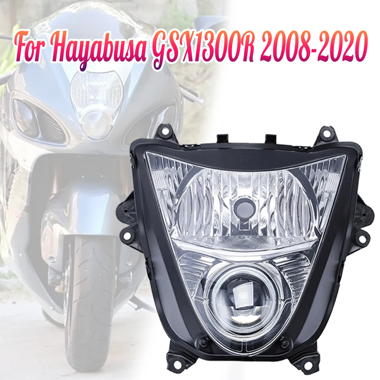 Fit For Suzuki Hayabusa GSX1300R 2008 - 2020 Motorcycle Front Headlight Assembly Headlamp Light GSXR1300