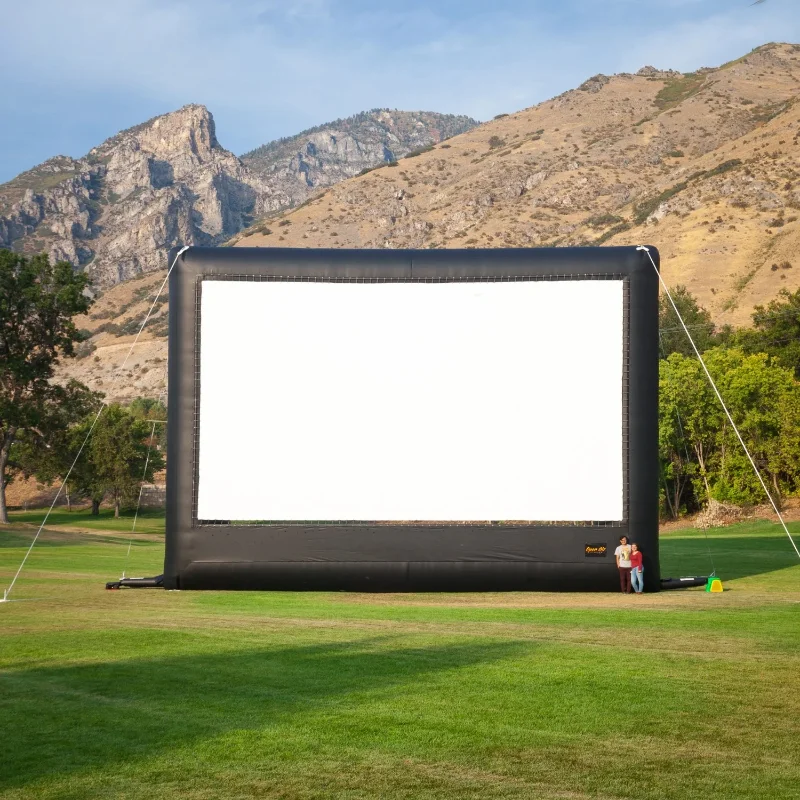 Large Inflatable Movie Screen Projector Outdoor With Stand Yard Projector Screen inflatable Screen Bedroom Movie Cinema