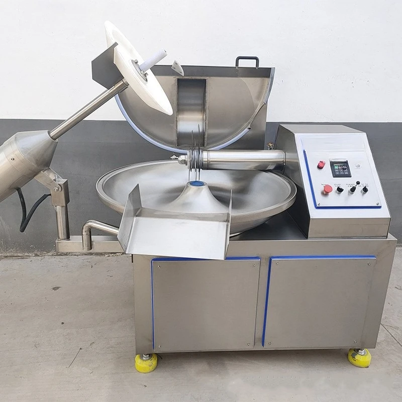 Food Grade Stainless Steel Automatic Bending Blade 3 Blades, Vacuum Meat Bowl Cutter Chopper Mixer