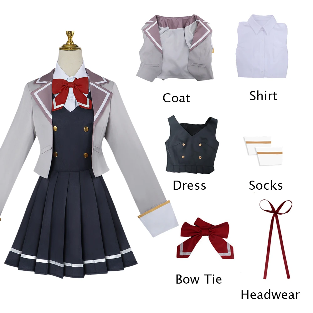 

Anime Alya Sometimes Hides Her Feelings in Russian Alisa Mikhailovna Kujou Cosplay Costume Girl Shirt Dress Coat Suit JK Uniform