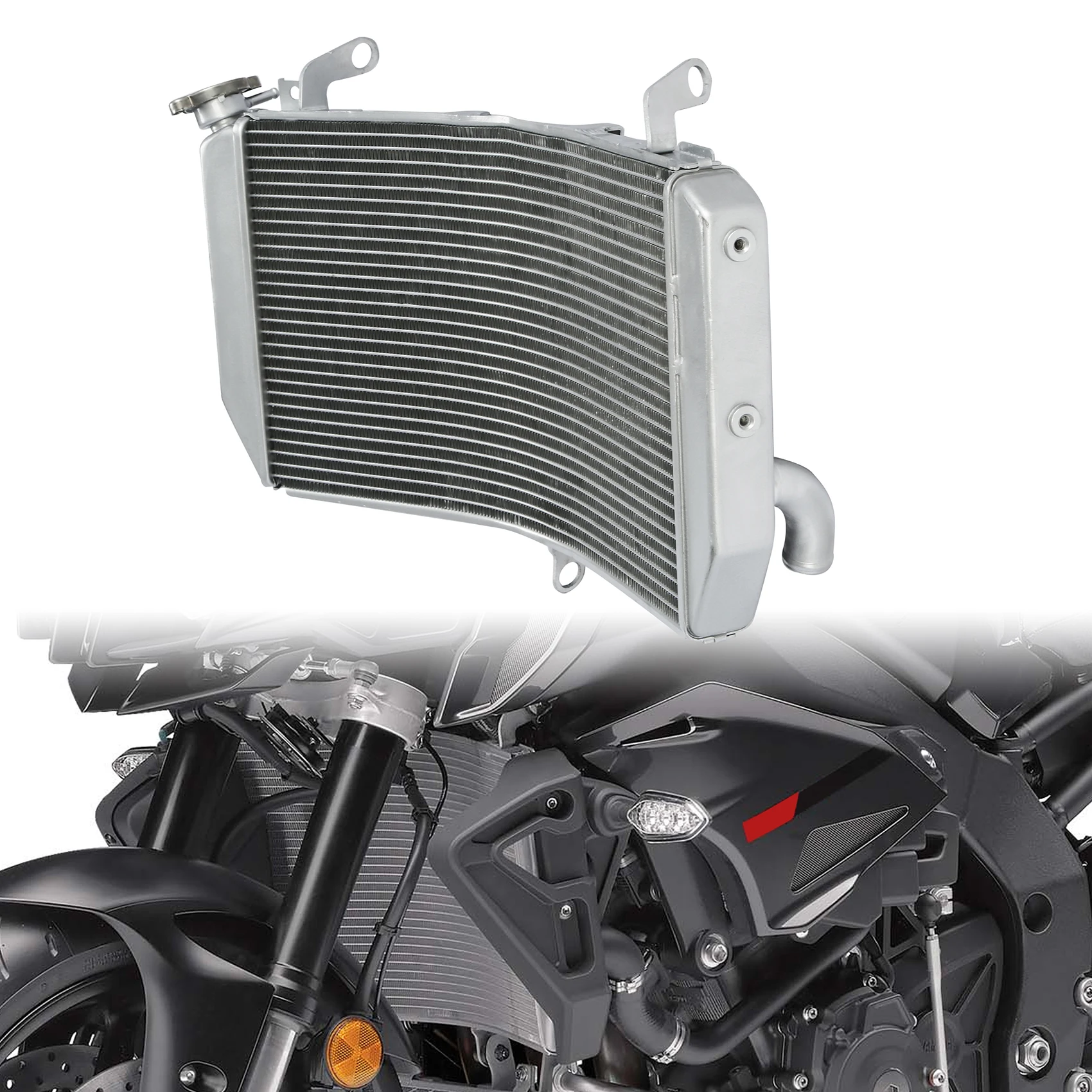 Motorcycle Aluminum Engine Radiator Cooler System Fit For Yamaha MT10 MT-10 MT 10 2017-2021 2020 2019 2018