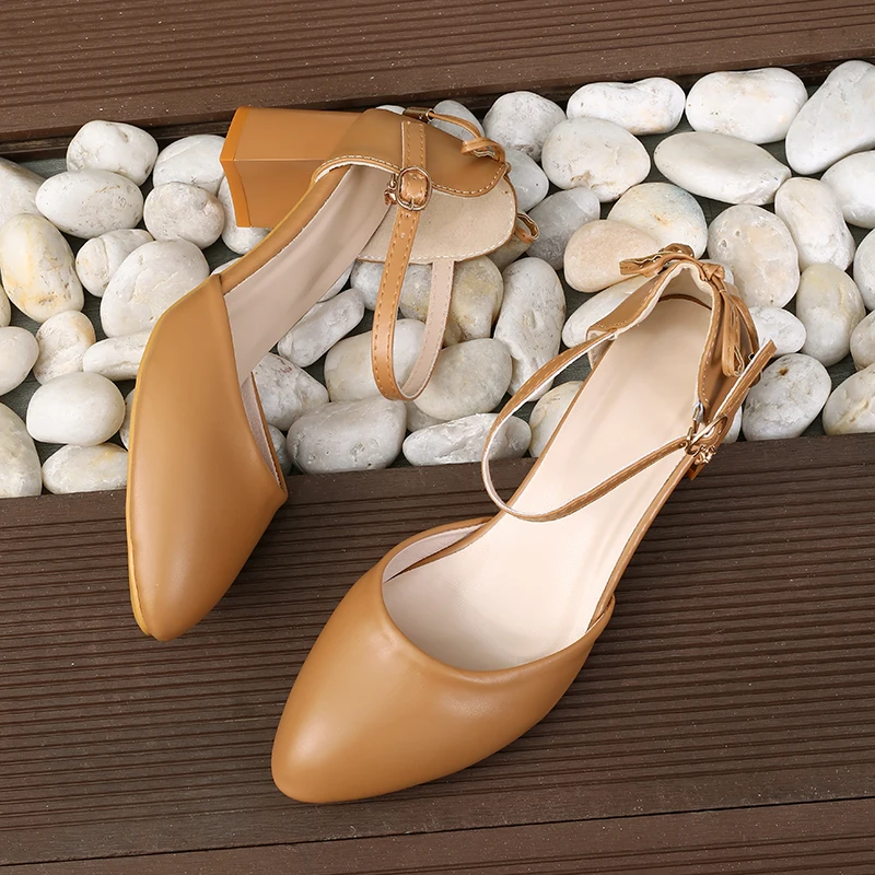 2025 Spring/Summer Hot Sale！Fairy Style Thin-Strap High Heels - Bowknot with Golden Buckle, Comfortable & Versatile
