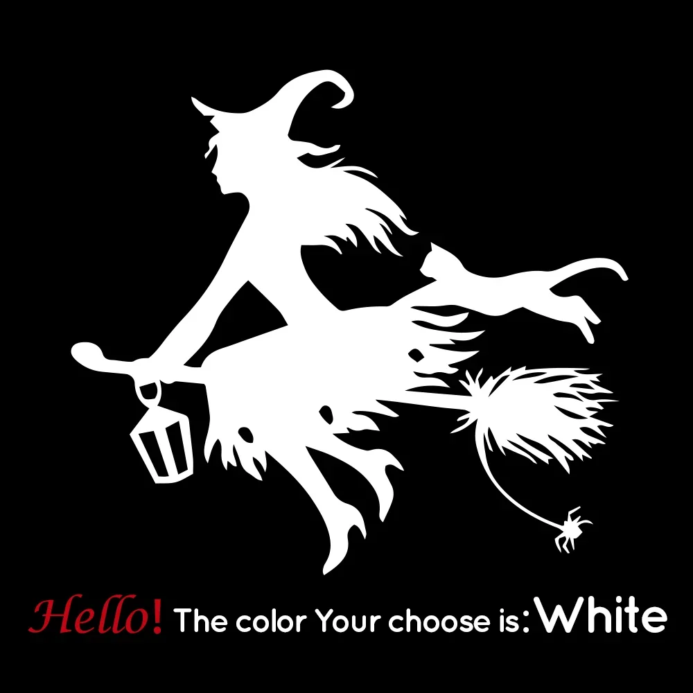 Samochód naklejka osobowość czarownica naklejka winylowa samochód motocykl dekoracyjna naklejka wodoodporna ochrona przeciwsłoneczna naklejka z PVC, 15CM * 12CM