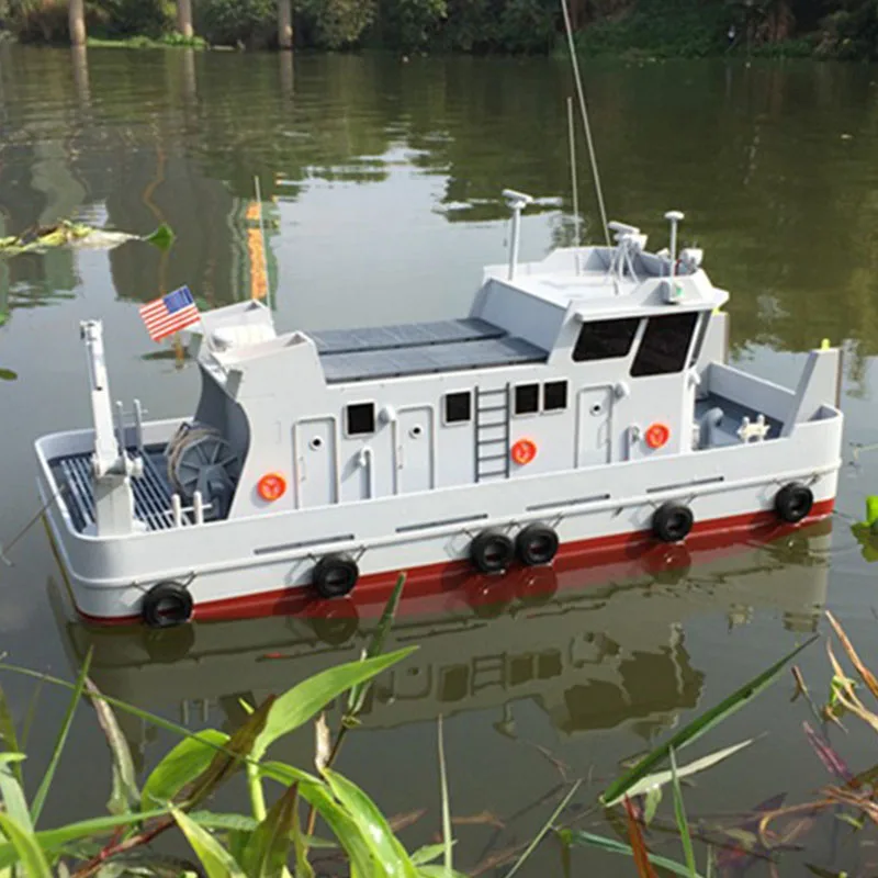 RC Special Inland Push Boat Model Kit FRP Hull Tugboat Model Toy Gift DIY Hand-assembled Remote Control Boat Model Kit