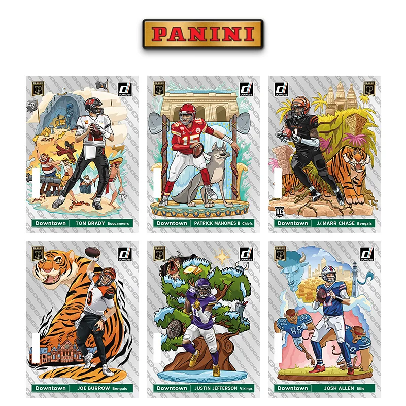

Panini Bc 2021, Donruss Downtown Tom Brady, Джош Аллен, Патрик Махаме II, сделай сам, домашние коллекционные карточки со звездой для регби, подарочная коллекция