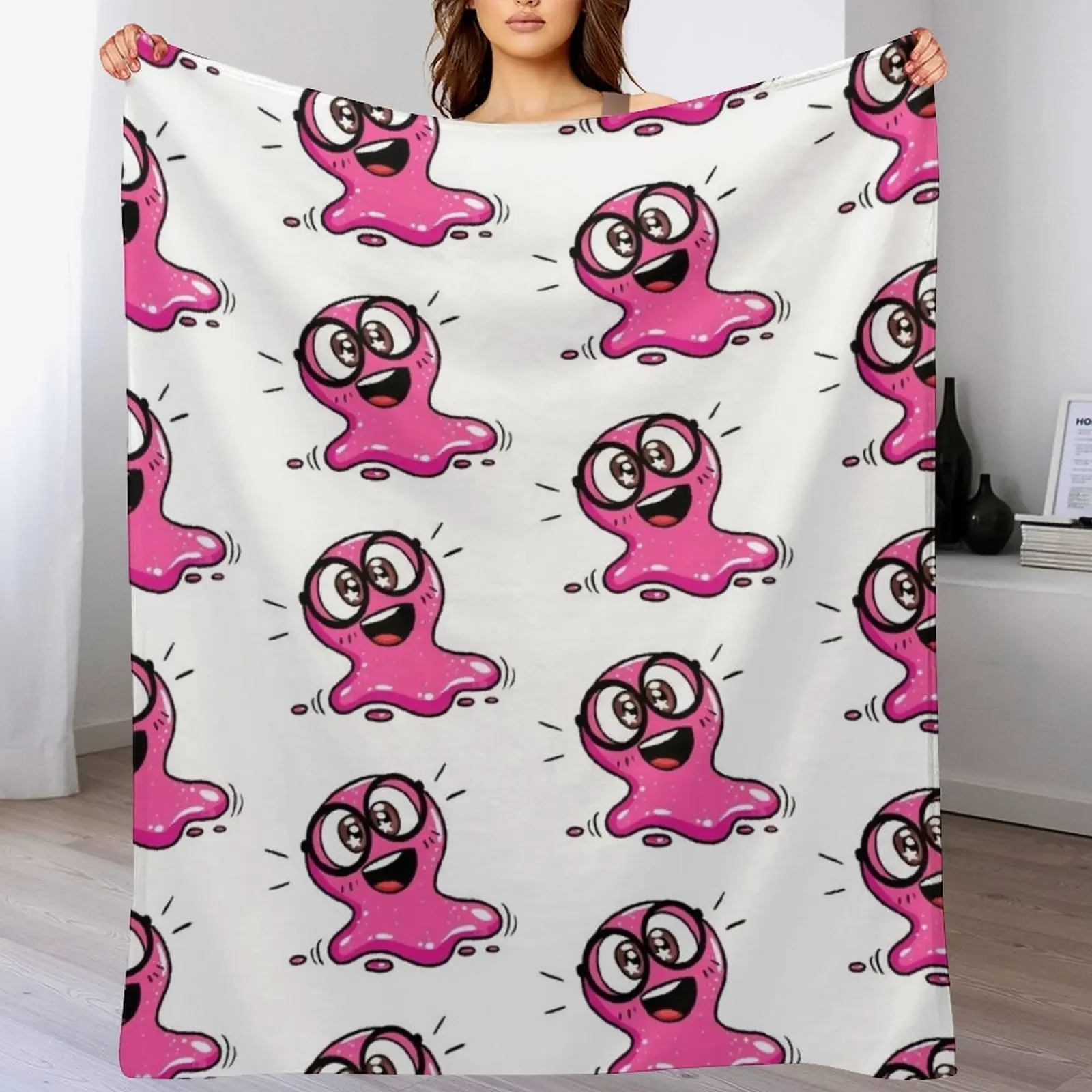 

Slick Slime Sam Throw Blanket Multi-Purpose Shaggy Tourist Bed covers Blankets