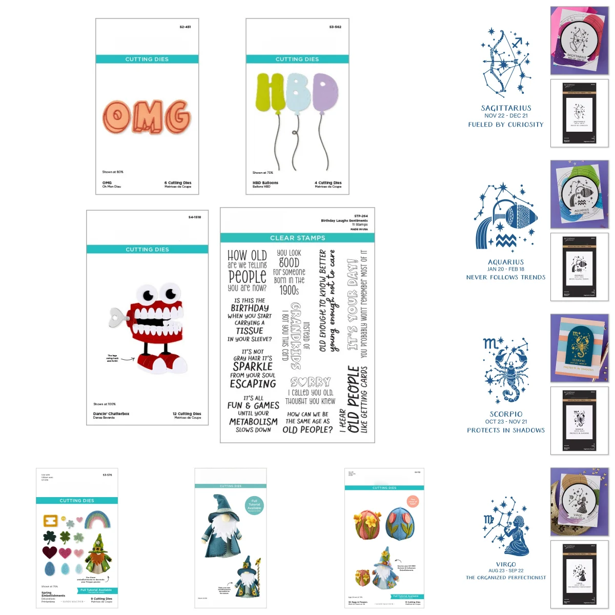 

Новинка! Металлические вырубные ножи HBD Balloons Birthday Chatterbox Aquarius, трафареты для горячего тиснения и прозрачные штампы для скрапбукинга DIY, февраль 2026